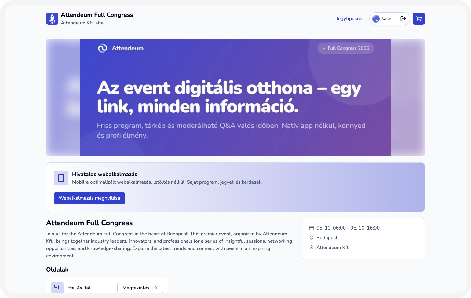 Publikus főoldal